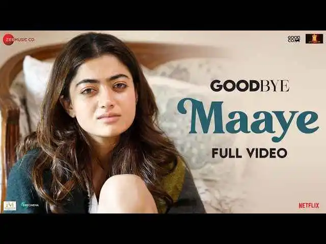 Rashmika Mandanna sitting sadly of song Maaye from movie Goodbye